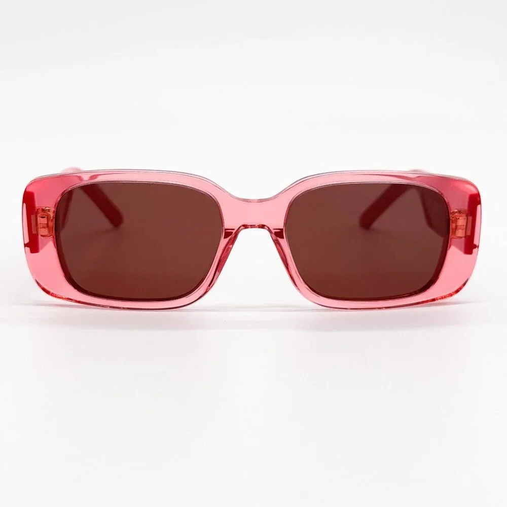 NEW DIOR SUNGLASSES, DIOR WILDIOR S2U 73D0 PINK SQUARE WOMEN SUNGLASSES DIOR - Picture 5 of 12